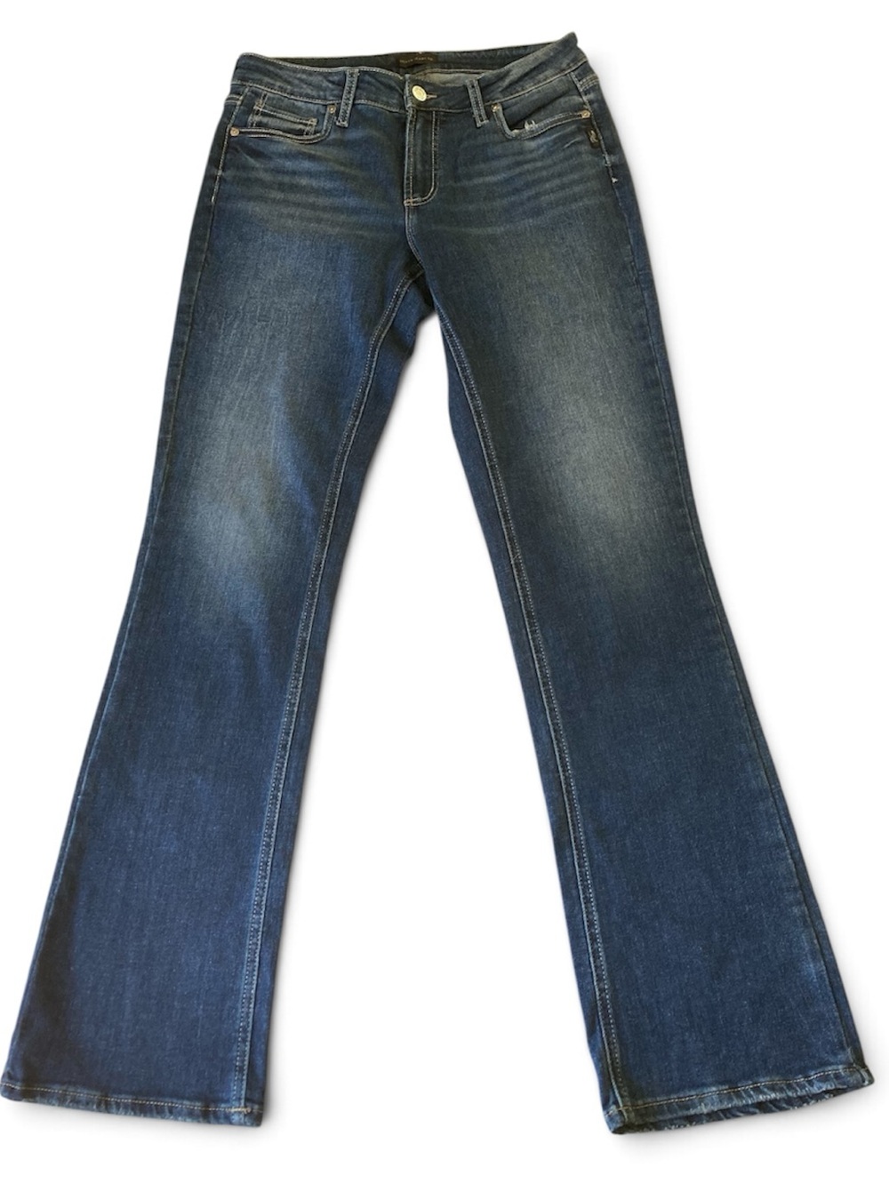 Silver Jeans Co. Sz 29x33 Elyse Gorgeous Embroidered Pocket Detail Slim Boot Cut